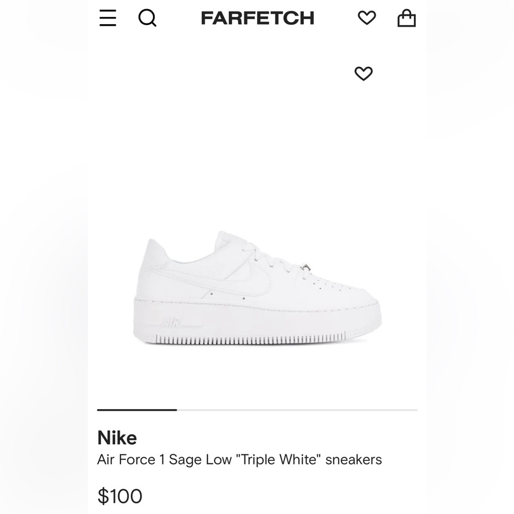 New in box! Nike Platform sneakers | Air Force Sage Low Platform | Women US 5.5
